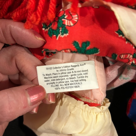 Hasbro Raggedy Ann and Andy collectors edition 12” long. Holiday season edition - Picture 11 of 12